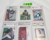 6 GRADED SPORTS CARDS