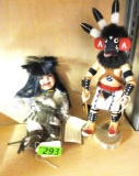 NATIVE AMERICAN KACHINA AND DOLL