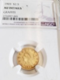 NGC GRADED  1903 $2.50 GOLD COIN