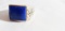 MEN'S STERLING AND LAPIS RING