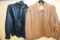 2 MEN'S LEATHER JACKETS: