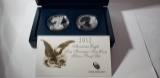 UNITED STATES MINT AMERICAN EAGLE 2012 SAN FRANCISCO TWO COIN SILVER PROOF SET