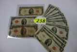 (20) TWO DOLLAR RED SEAL NOTES: