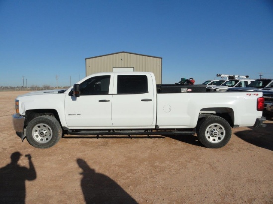 2018 CHEVY SILVERADO 3500 HD CREW CAB 4X4 PICKUP