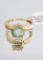 10 KT YELLOW GOLD & 4.56 CT GREEN TOURMALINE & DIAMOND FASHION RING