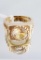 14 KT YELLOW GOLD & CITRINE MEN'S RING - SIZE 10 1/2 (12 G)