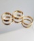 (3) YELLOW GOLD WEDDING BANDS (23.5 g)