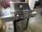 KITCHEN AID 3 BURN GRILL WITH SIDE BURNER WITH COVER & FULL PROPANE TANK