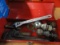 SMALL TOOL BOX WITH TRAILER BALLS & WRENCHES