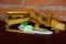 VINTAGE WOODEN CHILDS TOYS: PLANE, TRUCK, BOAT, WAGON, RR CAR & FLUTE