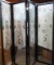 SPECTACULAR FOUR-PANEL ART DECO GLASS SCREEN