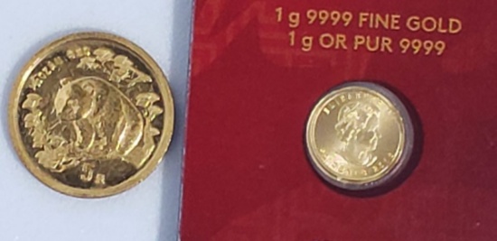 (2) GOLD COINS: