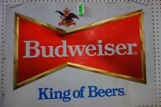 BUDWEISER KING OF BEERS METAL SIGN