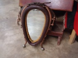 MIRROR MADE WITH HORSE COLLAR WITH HAMES & SPURS