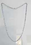 STERLING AND TANZANITE NECKLACE