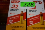 1000 ROUNDS AGUILA .22 LR SOLID POINT SUPER EXTRA HIGH VELOCITY AMMO