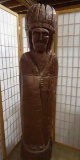 LIFESIZE WOODEN INDIAN