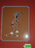 DENNIS P PINTO (NAVAJO) GOUACHE ON PAPER, 