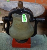 VINTAGE TRAIN BELL FROM EL PASO TX, STAND & YOKE ARE HOWARD