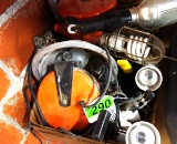 LOT OF LIGHTS & EXTENSION CORD REELS