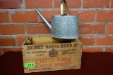 CUTTY SARK WOOD BOX WITH WATERING CAN