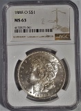 NGC GRADED MS63 1888-O MORGAN SILVER DOLLAR