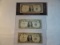 (3) BLUE SEAL $1 SILVER CERTIFICATE NOTES: