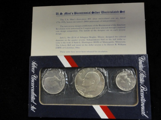 U.S. MINT BICENTENNIAL SILVER UNCIRCULATED SET