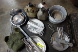 ASSORTMENT OF U.S. MILITARY MESS KITS AND CANTEENS