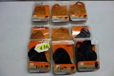 (9) BULLDOG LEATHER HOLSTERS FOR SMALL AND LARGE REVOLVERS