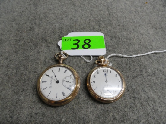 (2) VINTAGE POCKET WATCHES: