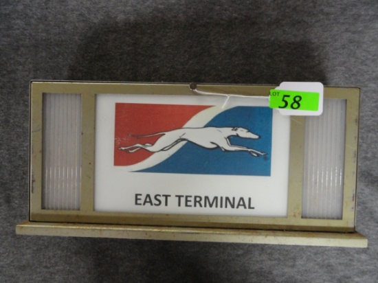 GREYHOUND EAST TERMINAL SIGN