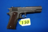 REMINGTON RAND 1911 A1 UNITED STATES PROPERTY MARKED SEMI-AUTOMATIC PISTOL, SR # 578148,