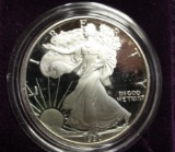 1990 REVERSE PROOF AMERICAN EAGLE ONE OUNCE SILVER COIN