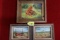 3 SMALL FRAMED BETTY ROSE (MIDLAND ARTIST) OIL ON CANVAS PAINTINGS