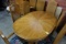 OAK DINING TABLE WITH 6 CANE BACK CHAIRS