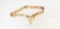 14K YELLOW GOLD, FIFTEEN SECTION FLEXIBLE BRACELET