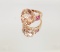 14KT ROSE GOLD MORGANITE AND RUBY RING: