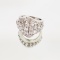 10KT WHITE GOLD AND DIAMOND FASHION RING