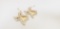 CONTEMPORARY 14K YELLOW GOLD & DIAMOND EARRING ENHNCERS