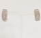 PAIR OF 14KT WHITE GOLD AND DIAMOND EARRINGS