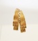 CONTEMPORARY PAIR OF 14K YELLOW GOLD FLUTED HOOP EARRINGS