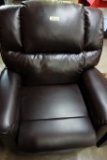 2 BROWN LEATHER AUTOMATIC RECLINERS