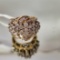 LADIES 14KT YELLOW GOLD AND DIAMOND RING:
