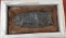 TEXAS CLOVIS KNIFE BLADE- OWL CREEK CHERT- IN PRESENTATION FRAME