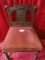 ANTIQUE  CARVED BACK CHAIR