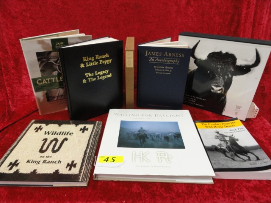 (8) WESTERN AND KING RANCH RELATED BOOKS: