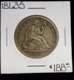 1863-S SEATED LIBERTY HALF DOLLAR COIN