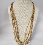 PAIR OF 14KT YELLOW GOLD CHAIN NECKLACES (46.7G)