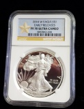 NGC GRADED PF70 ULTRA CAMEO EARLY RELEASES 2014-W SILVER EAGLE